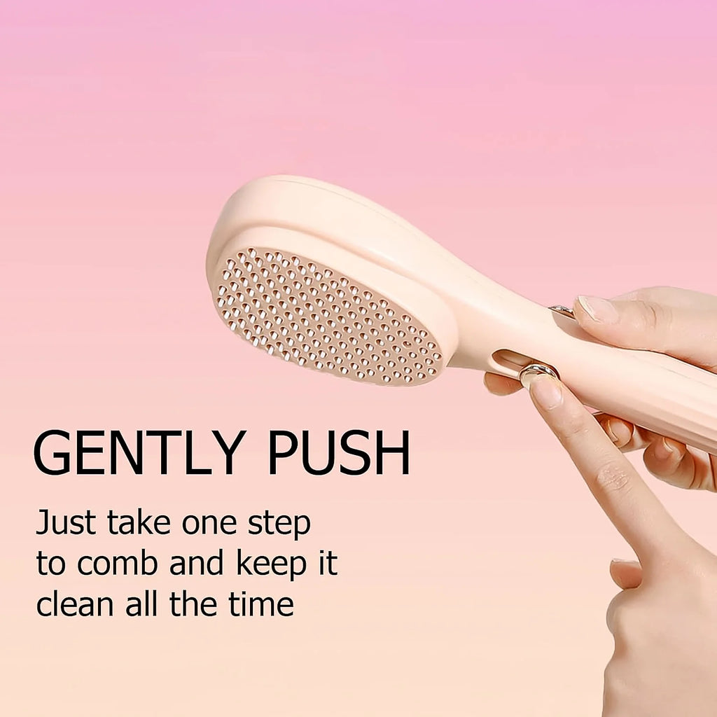 Self-cleaning Anti-static Massage Comb ( 1 Pc )