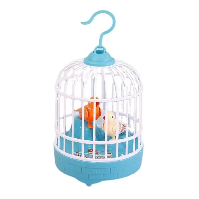 Lovely Talking Bird Cage for Kids with Light and Music