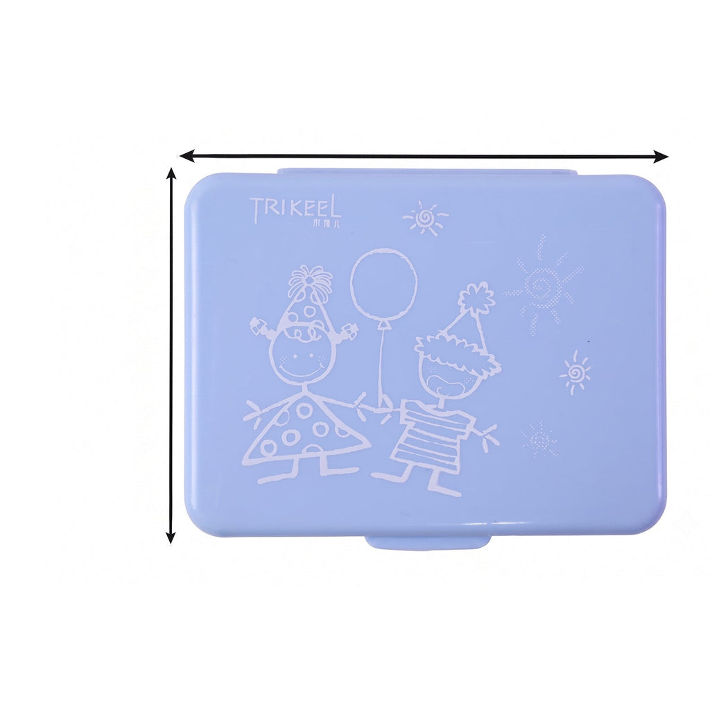 6 Compartment Plastic Pill Organizer Box Portable Medicine Storage Case (1 Pc)