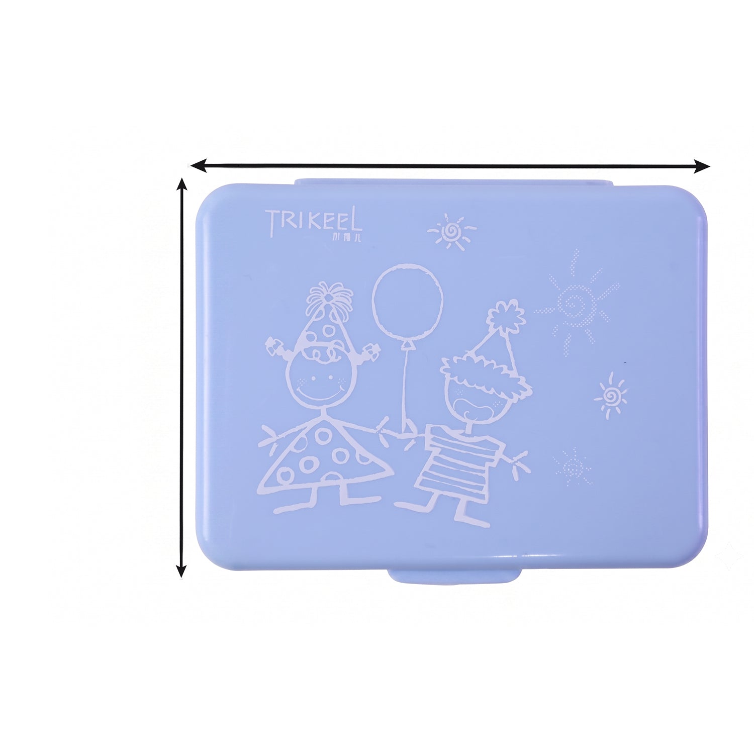 6 Compartment Plastic Pill Organizer Box Portable Medicine Storage Case (1 Pc)