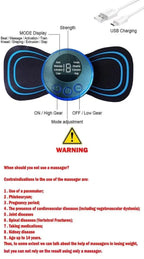 Rechargeable Mini Massager with 8 Modes and 19 Strength Levels.