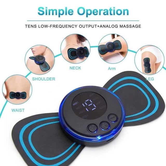 Rechargeable Mini Massager with 8 Modes and 19 Strength Levels.