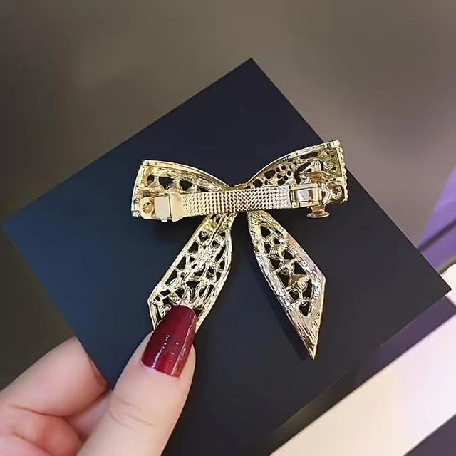 Premium Gold Plated Pearl Hair Clip