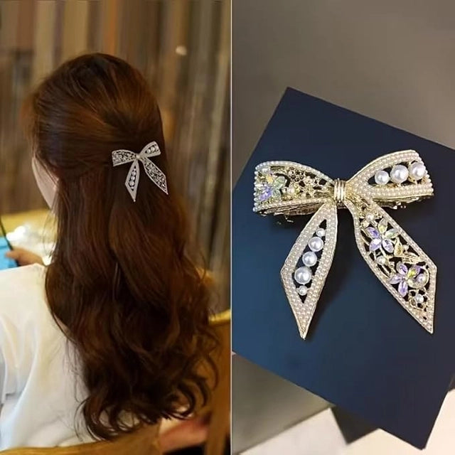 Premium Gold Plated Pearl Hair Clip